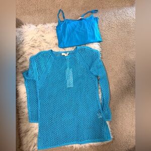 Blue knit sweater - etcetera